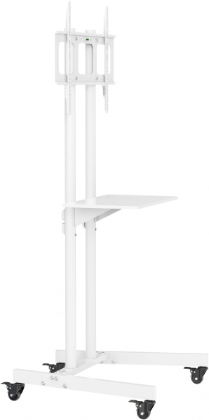 Стойка для телевизора Cactus CS-ST04 белый 37"-70" макс.68кг напольный мобильный