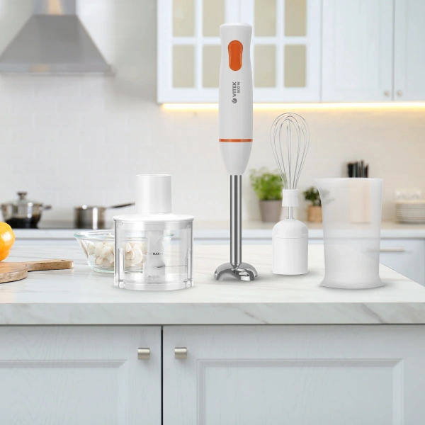 Блендер погружной Vitek Orange VT-3406 700Вт разноцветный