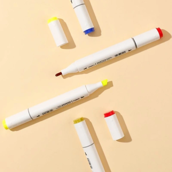 Набор маркеров для скетчинга Deli E70803-60 Color Emotion 11мм 150мм трехгр. двойной пиш. наконечник