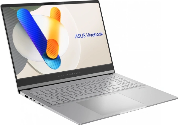 Ноутбук Asus VivoBook S15 OLED M5506NA-MA013 Ryzen 5 7535HS 16Gb SSD1Tb AMD Radeon 15.6" OLED 3K (2880x1620) noOS silver WiFi BT Cam (90NB14D3-M004S0)
