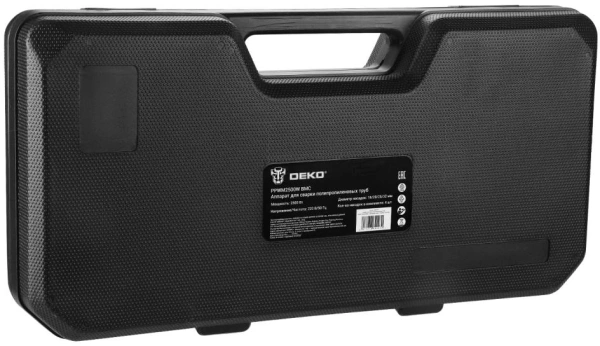 Сварочный аппарат для пластиковых труб Deko PPWM2500W 2.5кВт Тмакс.:300 колод.насад. (кейс в компл.)