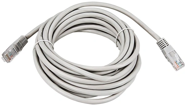 Патч-корд Rexant 18-1008 UTP RJ-45 вил.-вилка RJ-45 кат.5E 7м серый ПВХ