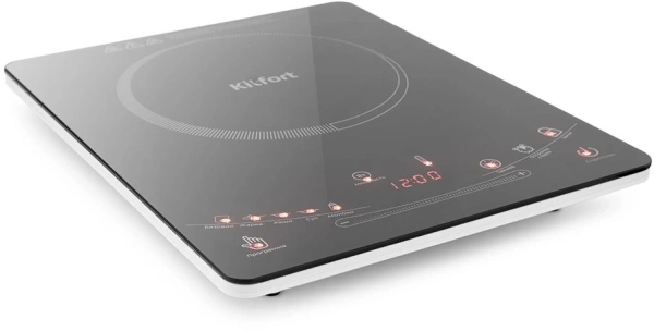 Плита Электрическая Kitfort КТ-106 черный стеклокерамика (настольная)