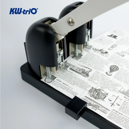 Дырокол Kw-Trio Heavy Duty 952 макс.:150лист. металл/пластик черный отв.:2 с линейкой