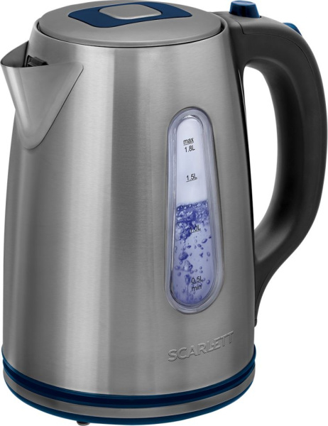 Чайник электрический Scarlett SC-EK21S72 1.8л. 2200Вт серебристый (корпус: металл)