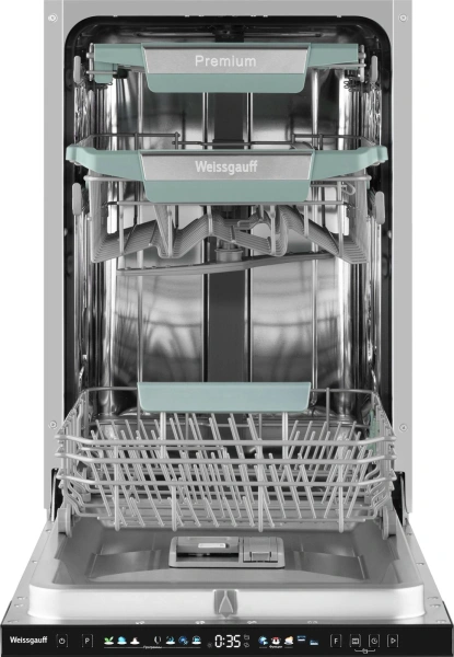 Посудомоечная машина встраив. Weissgauff BDW 4160 Real Touch DC Inverter Timer Floor 2100Вт узкая