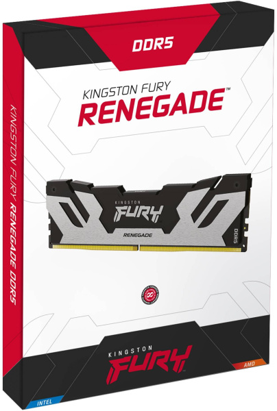 Память DDR5 32GB 6000MHz Kingston KF560C32RS-48 Fury Renegade Silver XMP RTL Gaming PC5-48000 CL32 D