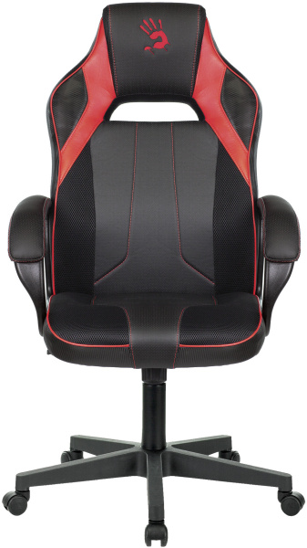 Кресло игровое A4Tech Bloody GC-300 черный/красный эко.кожа/ткань крестов.