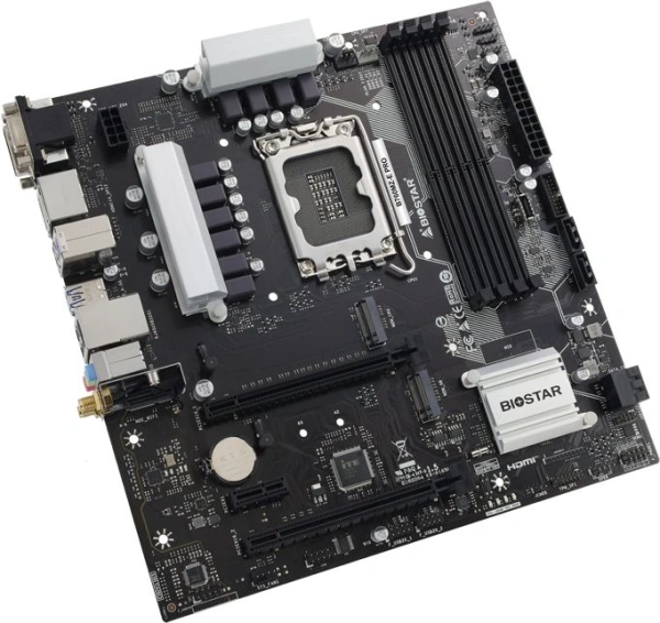 Материнская плата Biostar B760MZ-E PRO Soc-1700 Intel B760 4xDDR5 mATX AC`97 8ch(7.1) 2.5Gg RAID+VGA+DVI+HDMI+DP