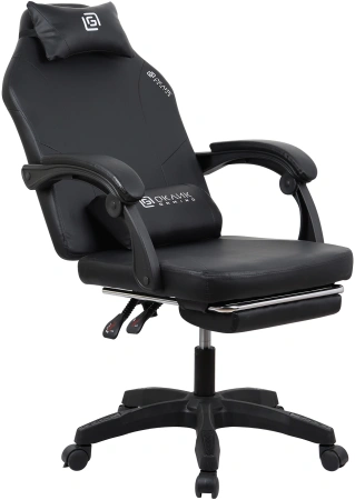 Кресло игровое Оклик Cooldown черный сиденье черный искусст.кожа/сетка с подголов. крестов. пластик