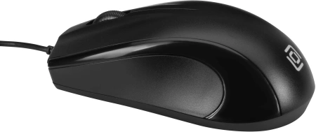Мышь Оклик 185V2 черный оптическая (1200dpi) USB для ноутбука (3but)