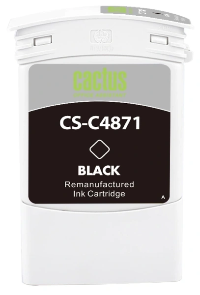 Картридж струйный Cactus CS-C4871 №80 черный для HP DJ 1050C/1055CM/1000
