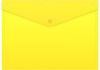 Конверт на кнопке Бюрократ -PK803ANYEL A4 непрозрачный пластик 0.18мм желтый