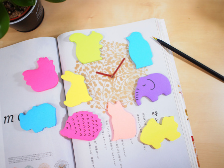 Блок самоклеящийся бумажный Stick`n 21780 50лист. фиолетовый 1цв.в упак. "слон"