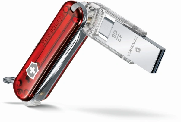 Нож перочинный Victorinox Midnite Manager@work (4.6336.TG32) 58мм 11функц. красный полупрозрачный