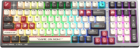 Клавиатура A4Tech Bloody WS98 Pixels Red механическая темно-серый/белый USB беспроводная BT/Radio Multimedia for gamer LED (WS98)