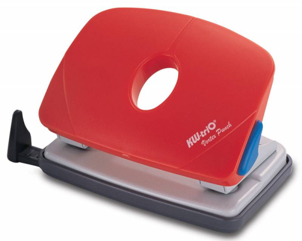 Дырокол Kw-Trio Vortex Smart 91P0 макс.:16лист. металл/пластик ассорти отв.:2 с линейкой