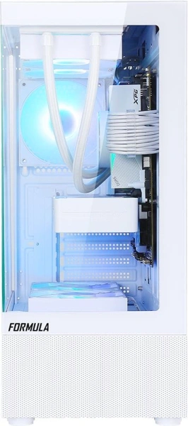 Корпус Formula Crystal Z1 PLUS белый без БП ATX 2x120mm 2xUSB2.0 1xUSB3.0 audio bott PSU