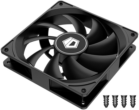 Вентилятор для корпуса ID-Cooling FL-12025K 120х120x25 черный 3-pin 21дБ Ret