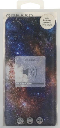 Чехол (клип-кейс) Gresso для Samsung Galaxy A03 Core Meridian черный (GR17AAAE8932)