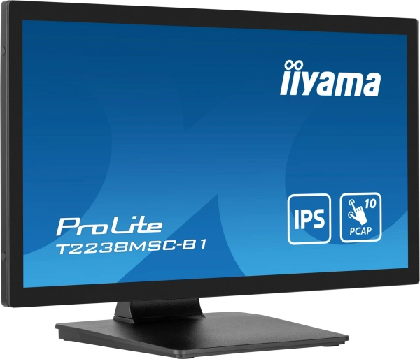 Монитор Iiyama 21.5" ProLite T2238MSC-B1 черный IPS LED 16:9 HDMI M/M матовая 1000:1 600cd 178гр/178гр 1920x1080 60Hz DP FHD USB Touch 6.8кг