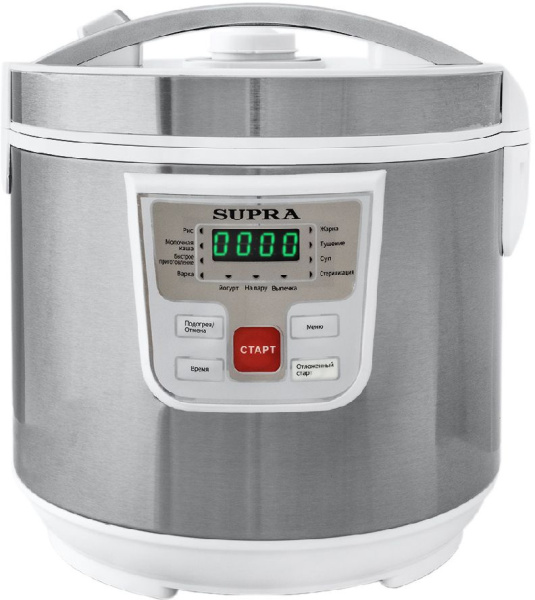 Мультиварка Supra MCS-4115 5л 900Вт серебристый/белый
