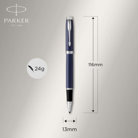Ручка роллер Parker IM Core T321 (CW1931661) Matte Blue CT F черн. черн. подар.кор.