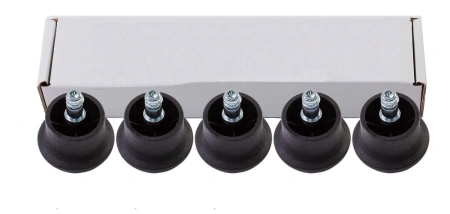 Набор заглушек Бюрократ FootSet35 черный