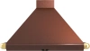 Вытяжка каминная Elikor Сатурн 60П-180-В1Л медный антик/золотистый управление: кнопочное (1 мотор)