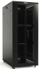Шкаф серверный Hyperline (TTBR-4262-DD-RAL9004) напольный 42U 600x1200мм пер.дв.перфор.2ств. задн.дв