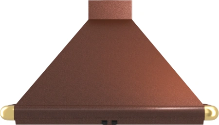 Вытяжка каминная Elikor Сатурн 60П-180-В1Л медный антик/золотистый управление: кнопочное (1 мотор)
