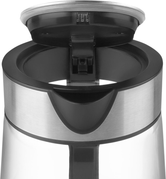 Чайник электрический Scarlett SC-EK27G55 1.7л. 2200Вт черный/серебристый корпус: стекло