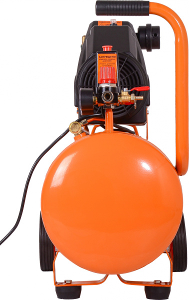 Компрессор Вихрь КП-195/50 безмасляный 195л/мин 50л 1100Вт оранжевый/черный