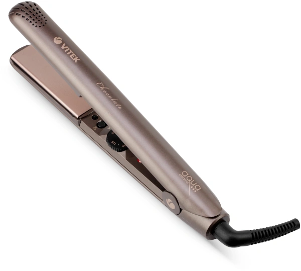 Выпрямитель Vitek VT-2307 38Вт шоколадный макс.темп.:200С покрытие:керамическое