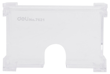 Подставка Deli E7621 для визиток 103х68х34мм прозрачный