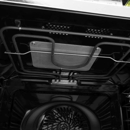 Духовой шкаф Электрический Hyundai HMEO 6780 DX черное стекло/серебристый