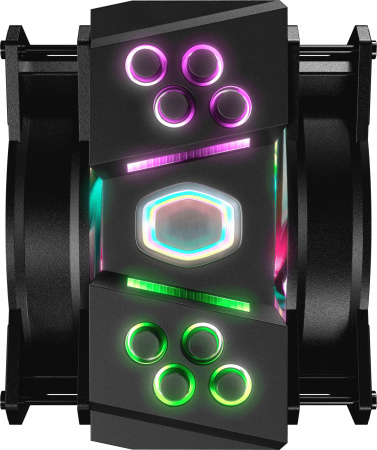 Устройство охлаждения(кулер) Cooler Master MA410M ARGB Soc-AM4/1151/1200/2066 4-pin 6-31dB Al+Cu 150W 820gr LED Ret