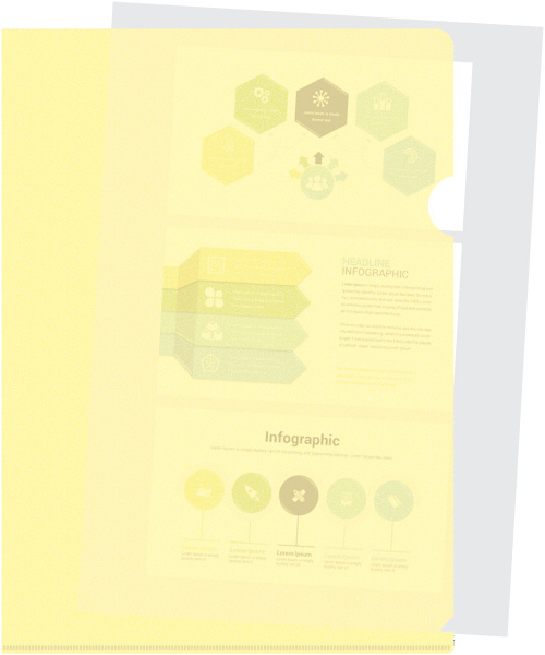 Папка-уголок Бюрократ Pastel -EPAST/YEL A4 пластик 0.18мм желтый