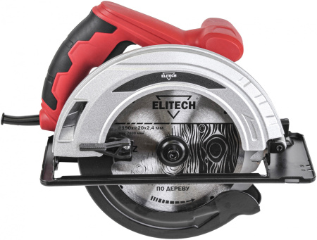 Циркулярная пила (дисковая) Elitech ПД 190 1300Вт (настольная)