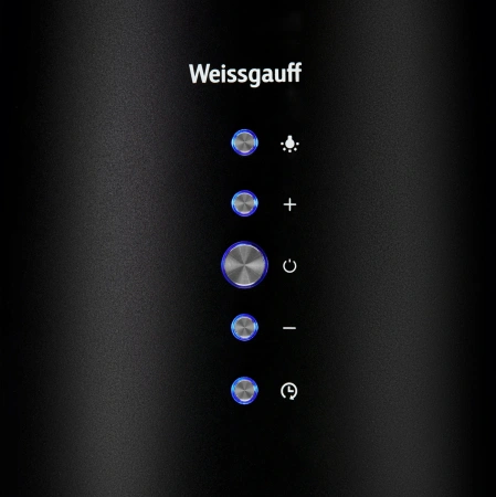 Вытяжка каминная Weissgauff Tubus 1406 Island черный управление: кнопочное (1 мотор)