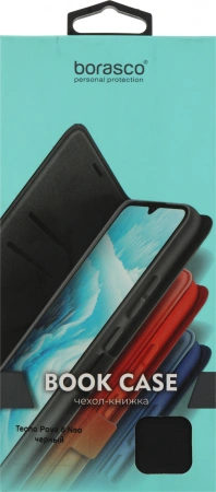 Чехол (флип-кейс) BoraSCO для Tecno Pova 6 Neo Book Case черный (73312)