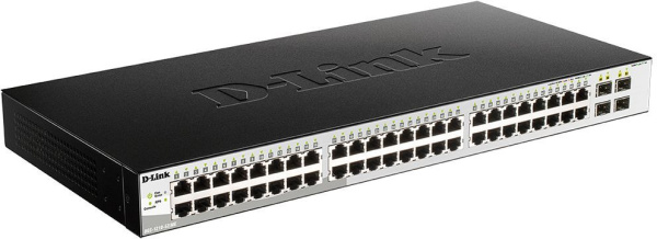 Коммутатор D-Link DGS-1210-52/ME/B1A (L2) 48x1Гбит/с 4SFP управляемый
