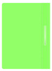 Папка-скоросшиватель Бюрократ Double Neon -PSLDNE/LETT A4 прозрач.верх.лист пластик салатовый 0.14/0.18