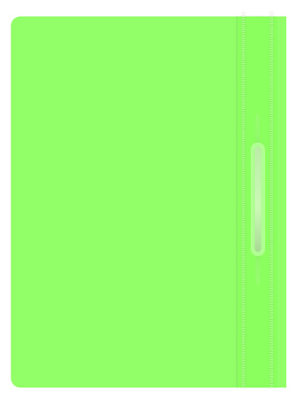 Папка-скоросшиватель Бюрократ Double Neon -PSLDNE/LETT A4 прозрач.верх.лист пластик салатовый 0.14/0.18