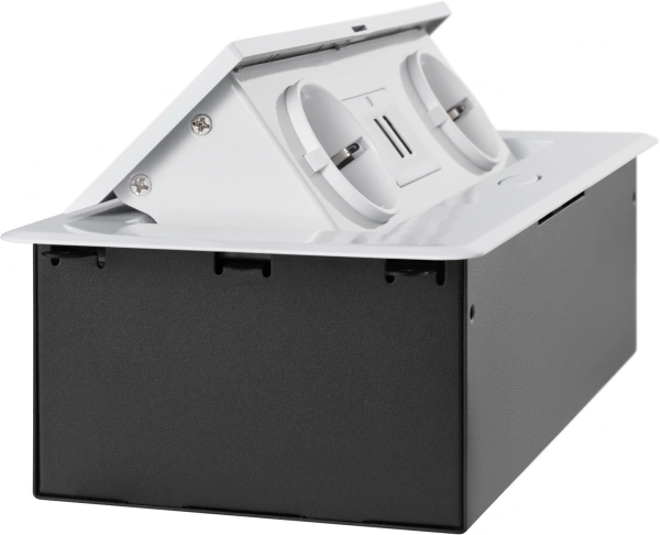 Розетка Cactus CS-SOCKET-EU/USBA-WH для столешницы 26.5x11.8x6.5см белый