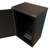 Шкаф коммутационный WRline (WR-TW-2245-SR-RAL9004) настенный 22U 600x450мм пер.дв.металл 2 бок.пан. направл.под винты 60кг черный 370мм 1086мм IP20 сталь