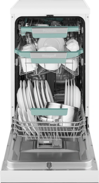 Посудомоечная машина Weissgauff DW 4539 Inverter Touch AutoOpen белый (узкая) инвертер