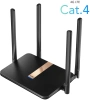 Роутер беспроводной Cudy LT500D AC1200 10/100BASE-TX/4G cat. 4 черный