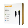 Кабель аудио-видео Digma HDMI 2.0 AOC HDMI (m)/HDMI (m) 30м. позолоч.конт. черный (BHP AOC 2.0-30)
