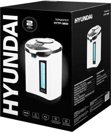 Термопот Hyundai HYTP-3850 6л. 750Вт белый/черный